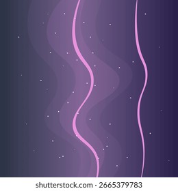 Abstrato roxo celestial moderno ondulado fundo vetor design