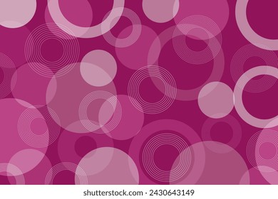 Abstract purple circle rings background. Violet ellipse shapes pattern. Pink spiral and discs geometric vector template