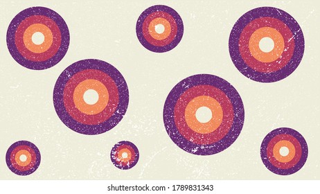 abstract purple circle vintage background vector template