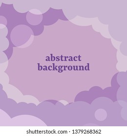 Abstract purple cloudy background vector