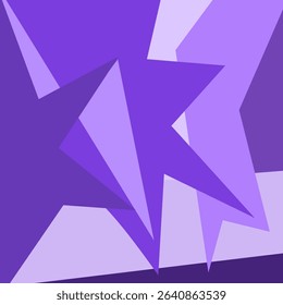 abstract purple color irregular triangle shape