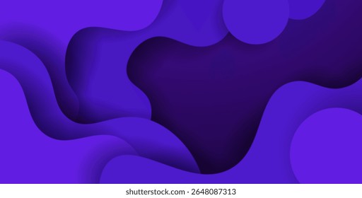 abstrato cor roxo recorte ondulado sobreposição camadas fundo. eps10 vetor