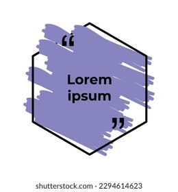 Abstract purple color splash with a polygon vector shape