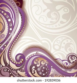 Abstract Purple Curve Background
