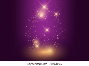 Abstract purple curve background