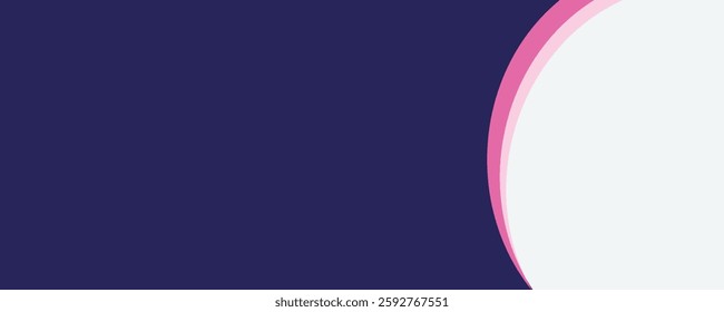 abstract purple curve banner. eps10