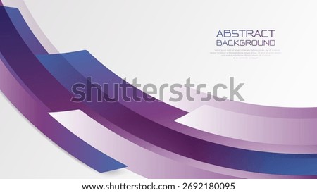 Abstract purple curve square shape with futuristic concept background. Modern banner design
