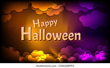 abstract purple dark orange background for halloween party theme