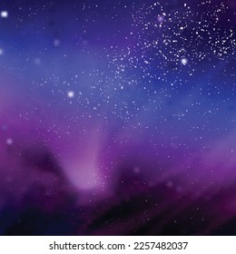 Abstract purple deep space galaxy background