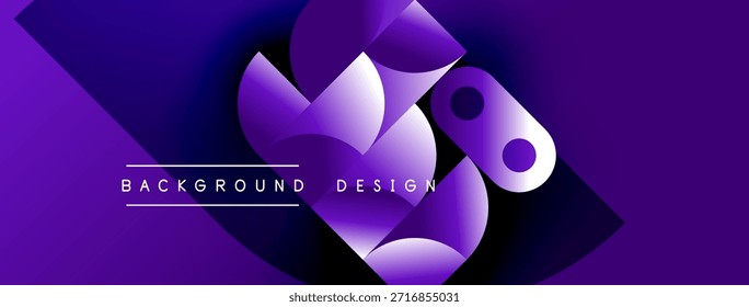 El diseño púrpura Abstractas presenta Formas que fluyen, Gradientes. El texto lee el diseño de fondo. Presentación visual moderna y dinámica.