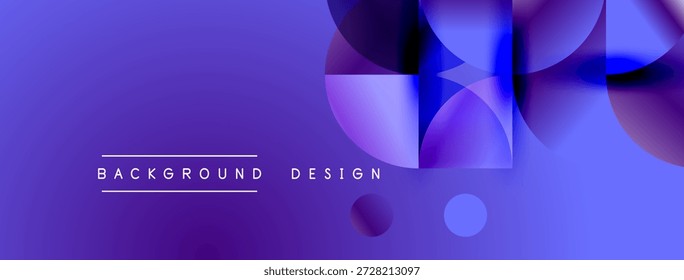 Abstractas diseño púrpura presenta círculos superpuestos, Gradientes. El texto lee el diseño de fondo. Estética moderna, colores vibrantes presentes.