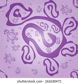 abstract purple figure in the form of a pattern vector