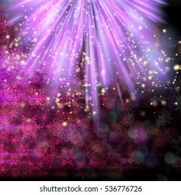 Abstract purple flash and bokeh background. EPS 10 vector file included