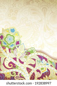 Abstract Purple Floral Background