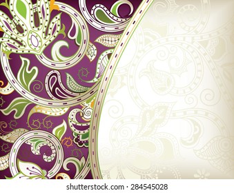 Abstract Purple Floral Background