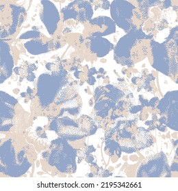 Abstract purple floral camouflage. Seamless pattern.Modern animal skin pattern with flower shapes . Creative contemporary floral seamless pattern.