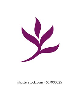Abstract purple floral logo template Illustration Design. Vector EPS 10.