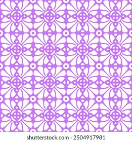 Abstract purple floral seamless pattern