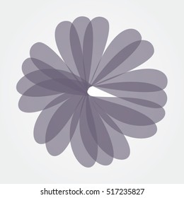 abstract purple flower