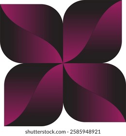 Abstract Purple Flower Logo EPS