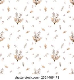 Abstract  Purple flowers seamless pattern vector illustration,Blossom plants, branches,art print for beauty, fashion and natural products,card,paper,fabric,wrapping.