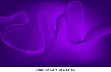 Abstract Purple Flowing Lines Wave Gradient 
