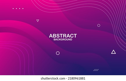 Abstract purple fluid background. Dynamic shapes composition. Vector illustration - Shutterstock ID 2180961881