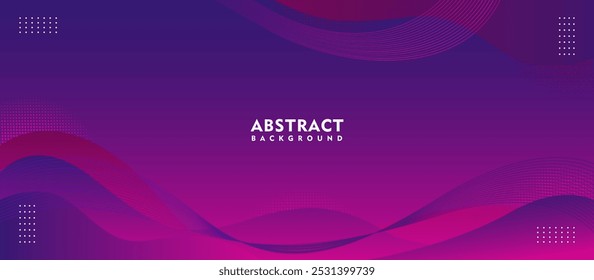 Modelo de fundo de fluido roxo abstrato. Design de fundo moderno. Cor do gradiente. Adequado para designs de banner