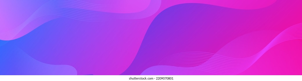 Abstract Purple Fluid Banner Template. Modern background design. gradient color. Dynamic Waves. Liquid shapes composition. Fit for banners