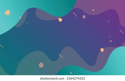 Abstract purple fluid with dynamic shape background. Vector illustration. Pattern for ads, leaflets.