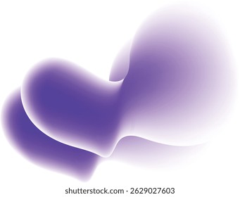 Abstract purple fluid shapes gradient design