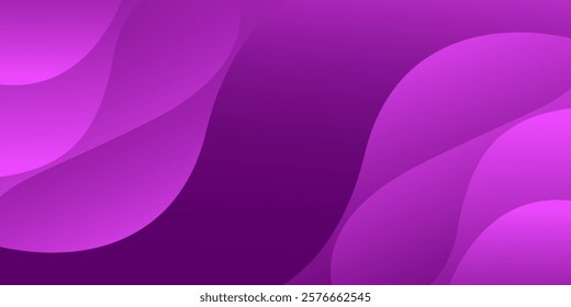 Abstract purple fluid wave background, gradient color. Modern dynamic wallpaper. Template banner background for sales, business, ads, events, websites, pages, and others