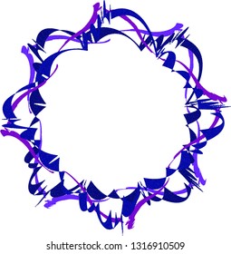 Abstract purple frame. Decorative element for design.