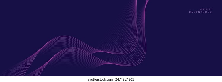 Abstract purple futuristic wave background. EPS10