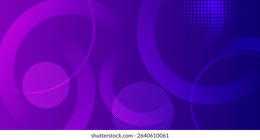 Abstract purple geometric background with abstract circle style. dot background