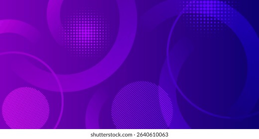 Abstract purple geometric background with abstract circle style. dot background