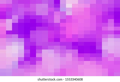 Abstract Purple geometric Background, Creative Design Templates. Pixel art Grid Mosaic, 8 bit vector background.