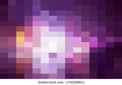 Abstract Purple geometric Background, Creative Design Templates. Pixel art Grid Mosaic, 8 bit vector background.