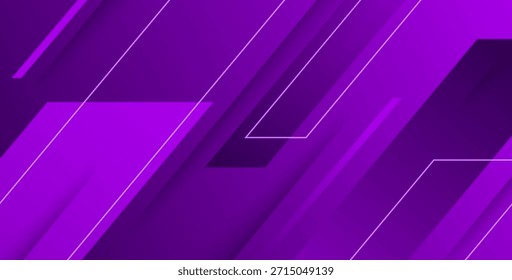 Abstract purple geometric background with diagonal stripes, layered shadows, and smooth gradients. Modern minimalist design with depth and motion, ideal for technology, branding, and digital presentations.