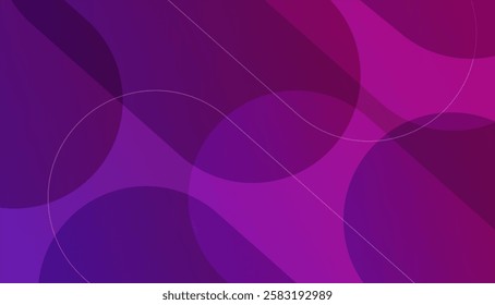 Abstract Purple geometric background. Dynamic shape composition. Vector illustration
