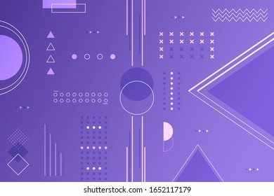 Fondo geométrico abstracto púrpura. Vector de material EPS 10