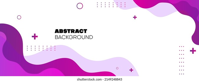 fondo geométrico púrpura abstracto con formas fluidas. ilustración vectorial