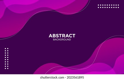 Abstract Purple Geometric Background. Modern Background Design. Liquid Color. Fluid Shapes Composition. Fit For Presentation Design. Website, Basis For Banners, Wallpapers, Brochure, Posters