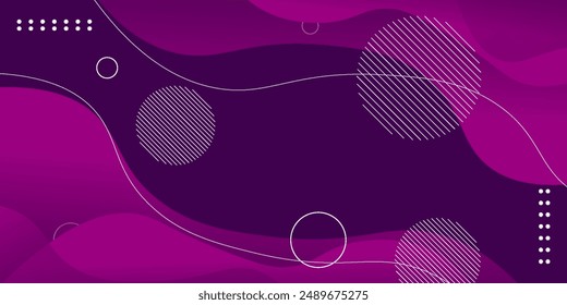 Abstract Purple geometric background. Modern background design. Liquid color. Fluid shapes composition. Fit for presentation design. website, basis for banners, wallpapers, brochure, posters