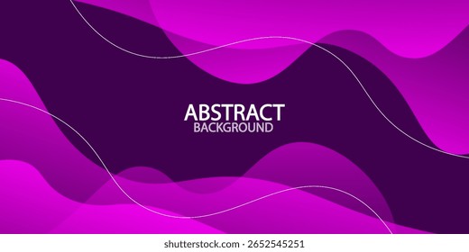 Fundo geométrico roxo abstrato. Design de fundo moderno. Cor líquida. Composição em formas fluidas.