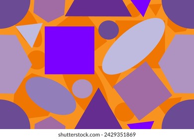 Fondo geométrico púrpura abstracto. Patrón de vector sin costuras para el diseño y la decoración.