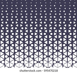 abstract purple geometric hexagon halftone gradient pattern background