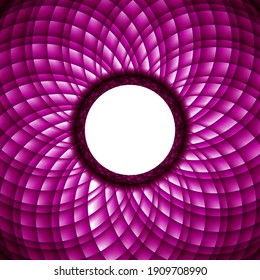 Resumen de fondo de onda geométrica de malla morada, marco, elemento de diseño, plantilla de folleto