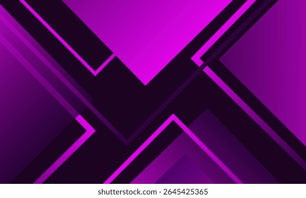 Abstract purple geometric on dark background. Vector illustration