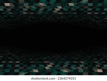 Abstract purple geometric perspective background. Vector illustration.